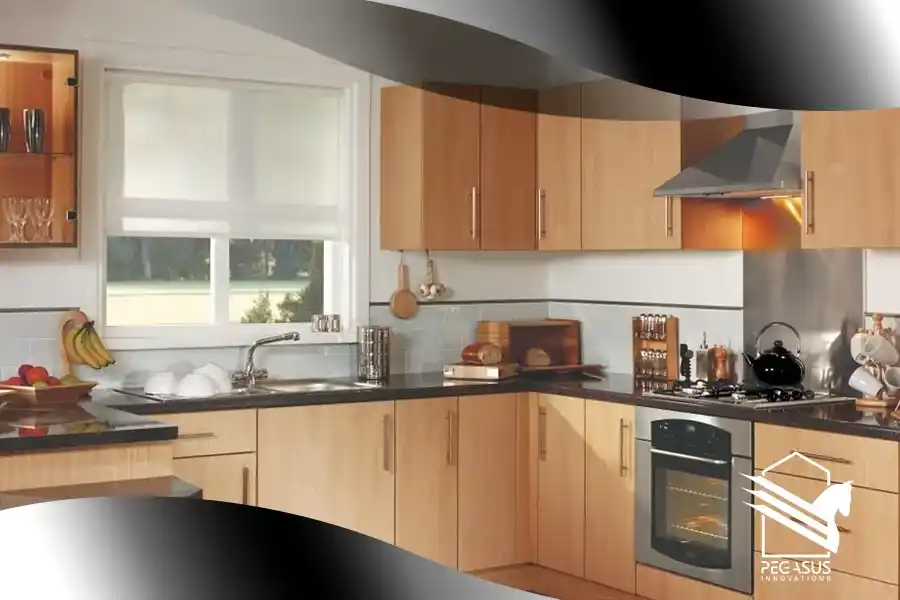 شكل مطبخ خشب اتش بي ال