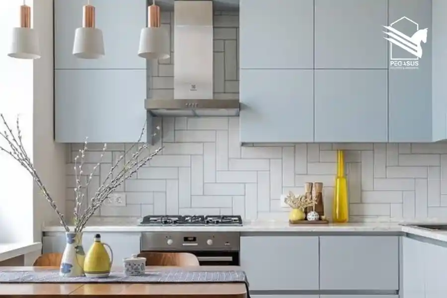 مطبخ خشب للمساحات الصغيرة