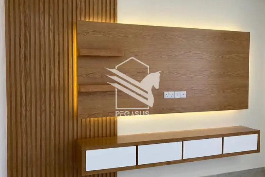 مكتبات خشب للشاشة