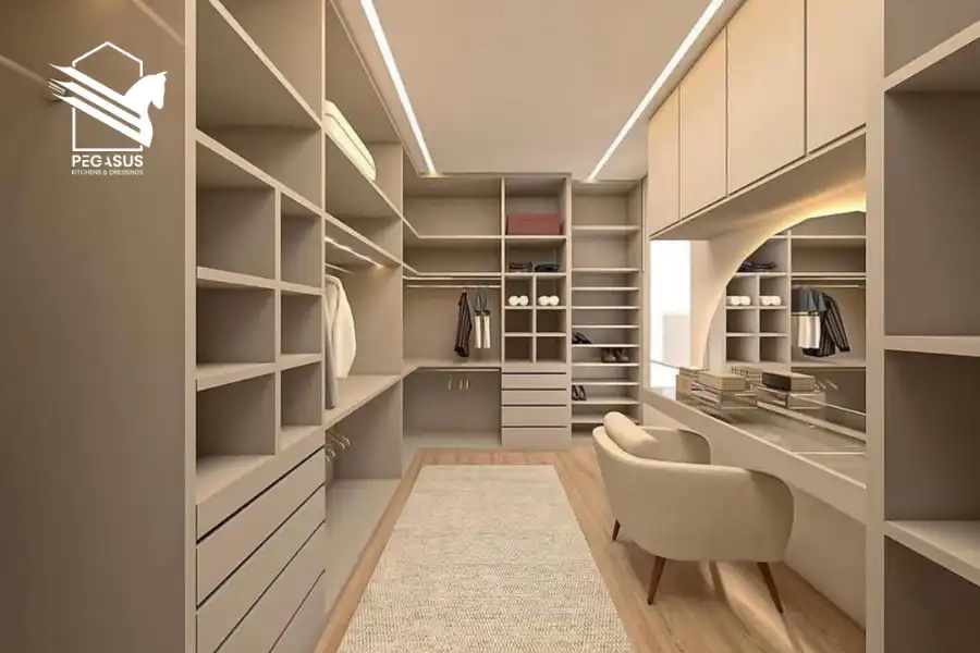 غرفة ملابس متوازية