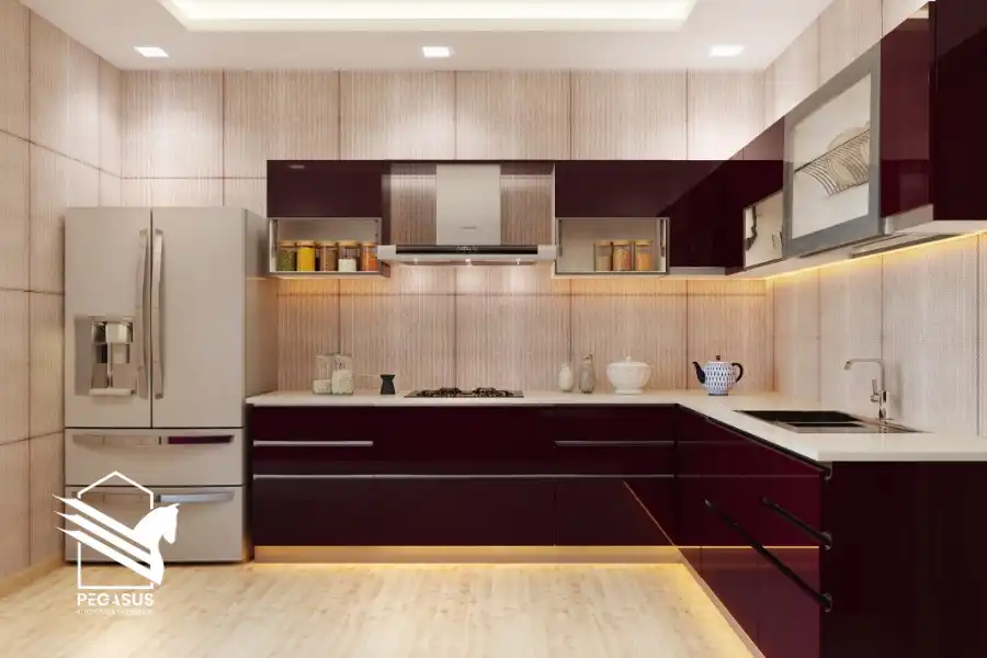 المطابخ ذات الأسطح اللامعة