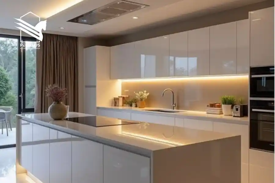 مطابخ hpl ابيض