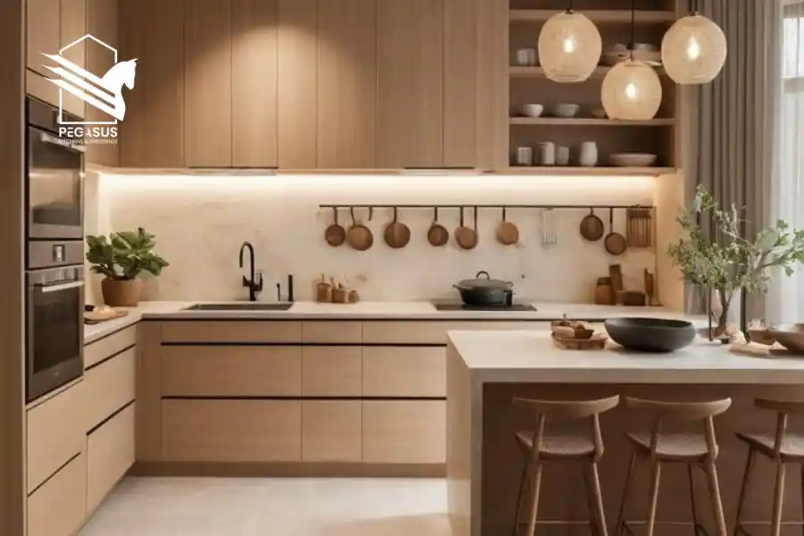 مطابخ hpl خشبي