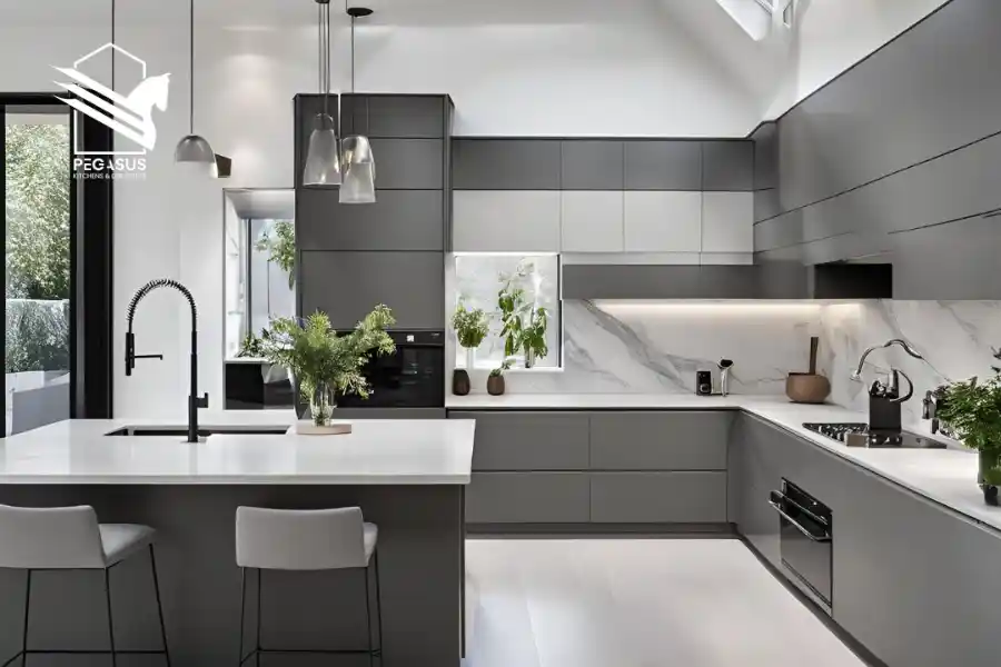 مطابخ hpl رصاصي