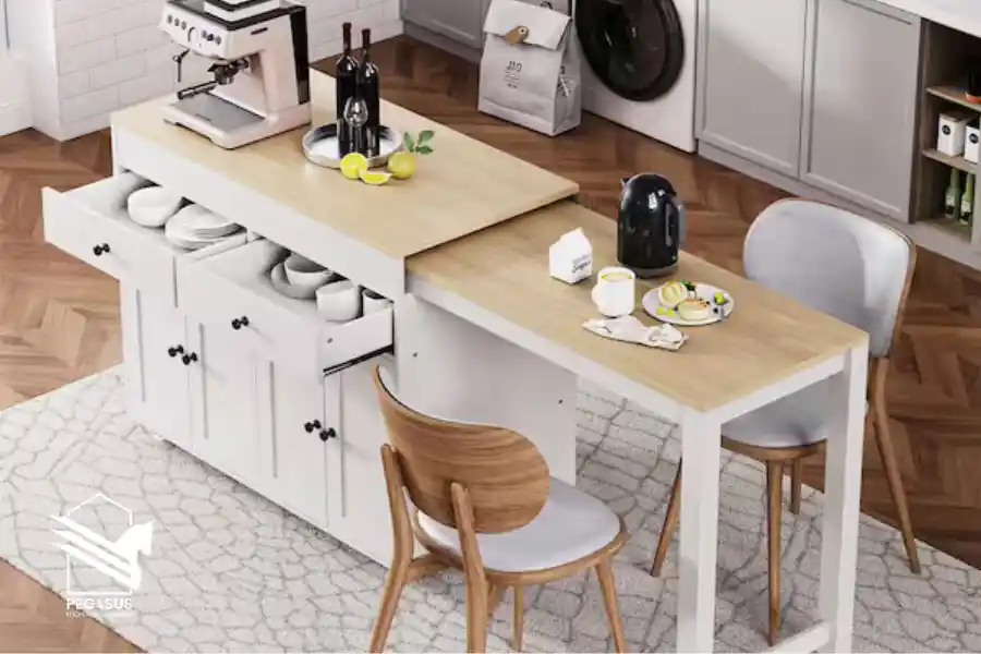 استخدام الأسطح القابلة للتوسيع فالمطابخ