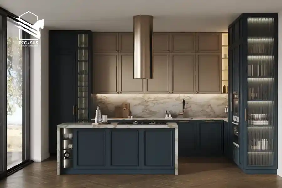 الخزائن المدمجة والتخزين الذكي فالمطابخ