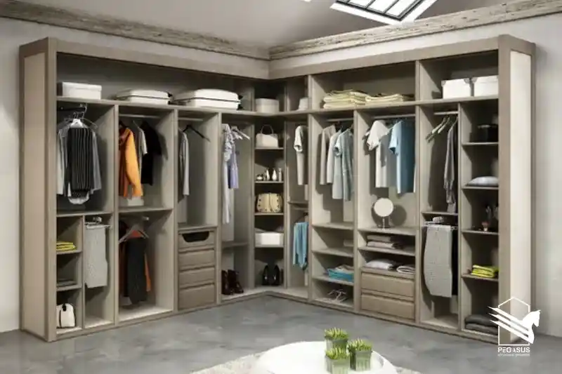 دريسنج روم على شكل حرف L