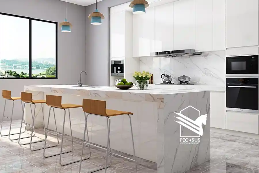 مطابخ بولي لاك الألوان غير اللامعة