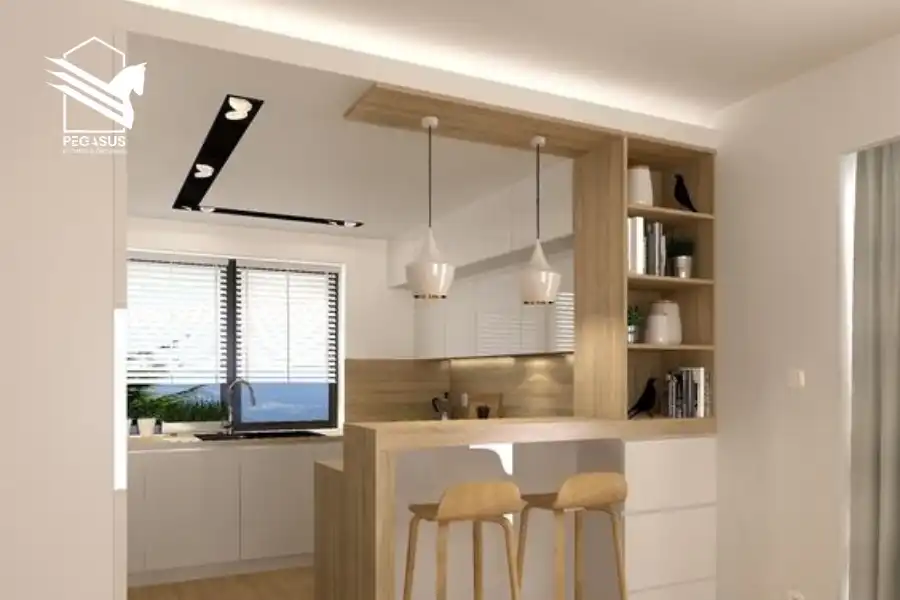 مطابخ اكريليك مساحه صغيرة