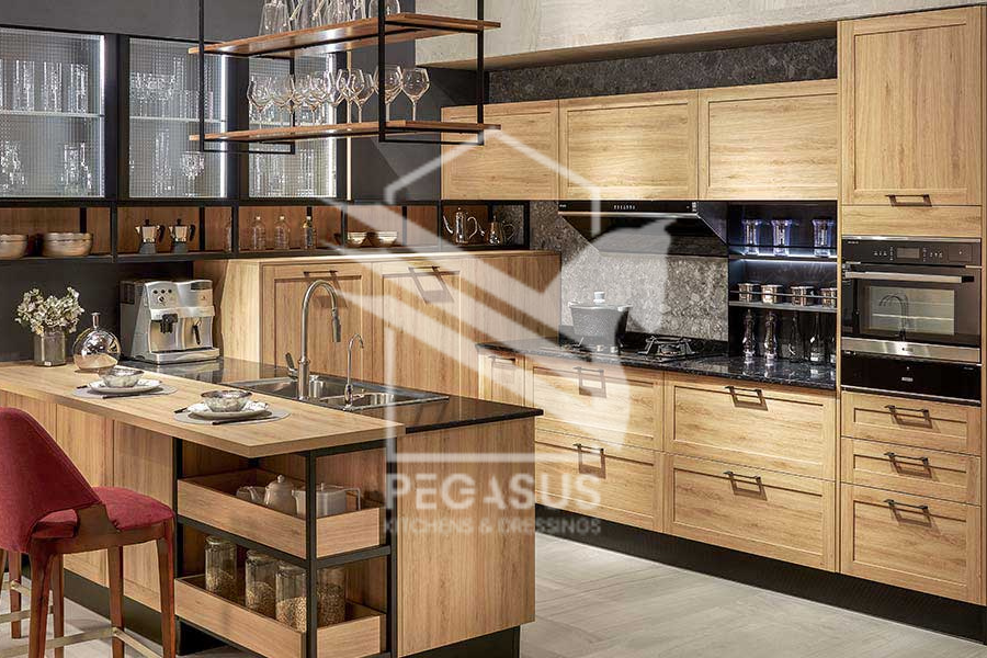 مطابخ خشب طبيعي