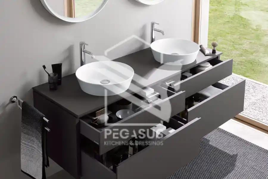 وحدة حوض مع أدراج متعددة